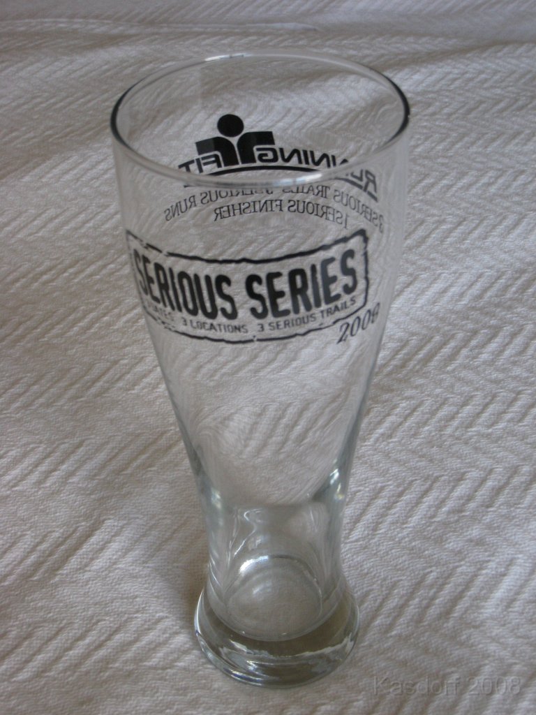 The Legend 5M 2008-08 0321.jpg - For those people that ran all three races in the serious series a beer mug was waiting at the end of the race.